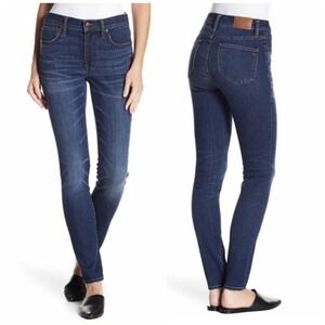 Madewell 9" High Riser Skinny Jeans Size 28 Dark Wash‎ Denim